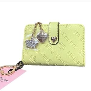 💛🔹️ Juicy Couture🔹️ Yellow Embossed Not Your Babe Card Wallet